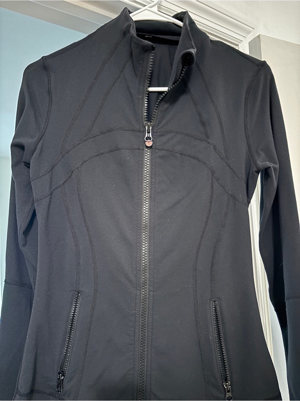 lululemon athletica Black Contour Seam Full-Zip Utility Jacket